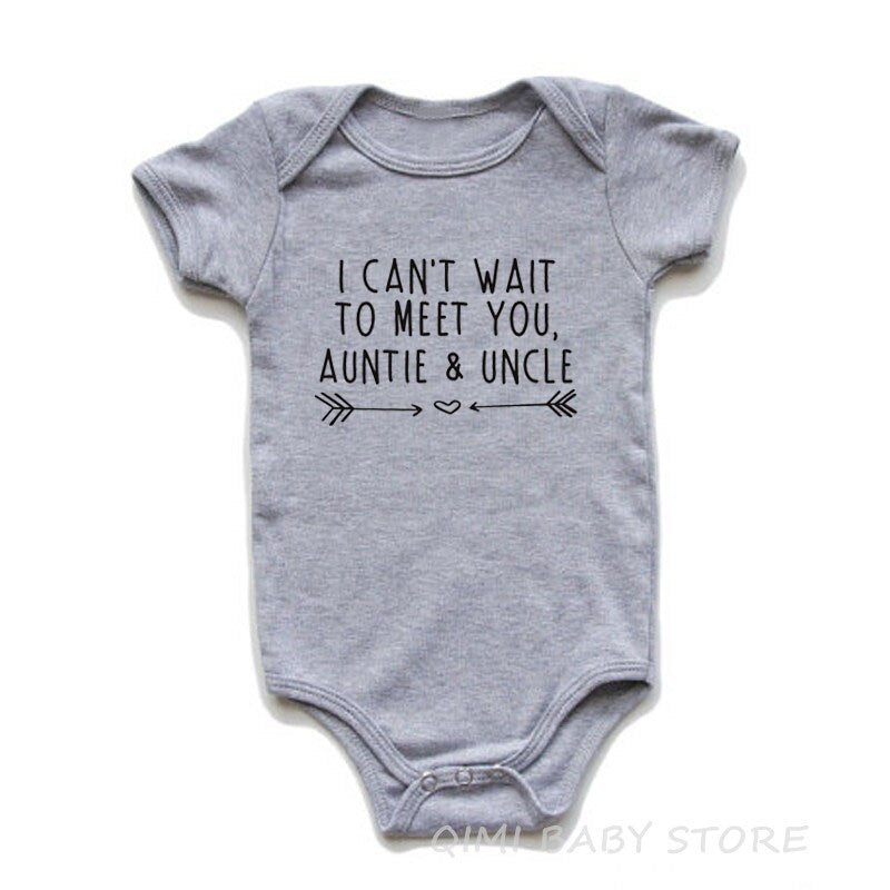 “I Can't Wait To Meet You Auntie and Uncle” Onesie