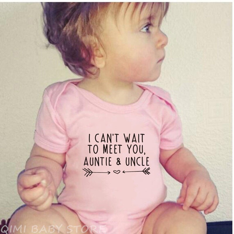 “I Can't Wait To Meet You Auntie and Uncle” Onesie