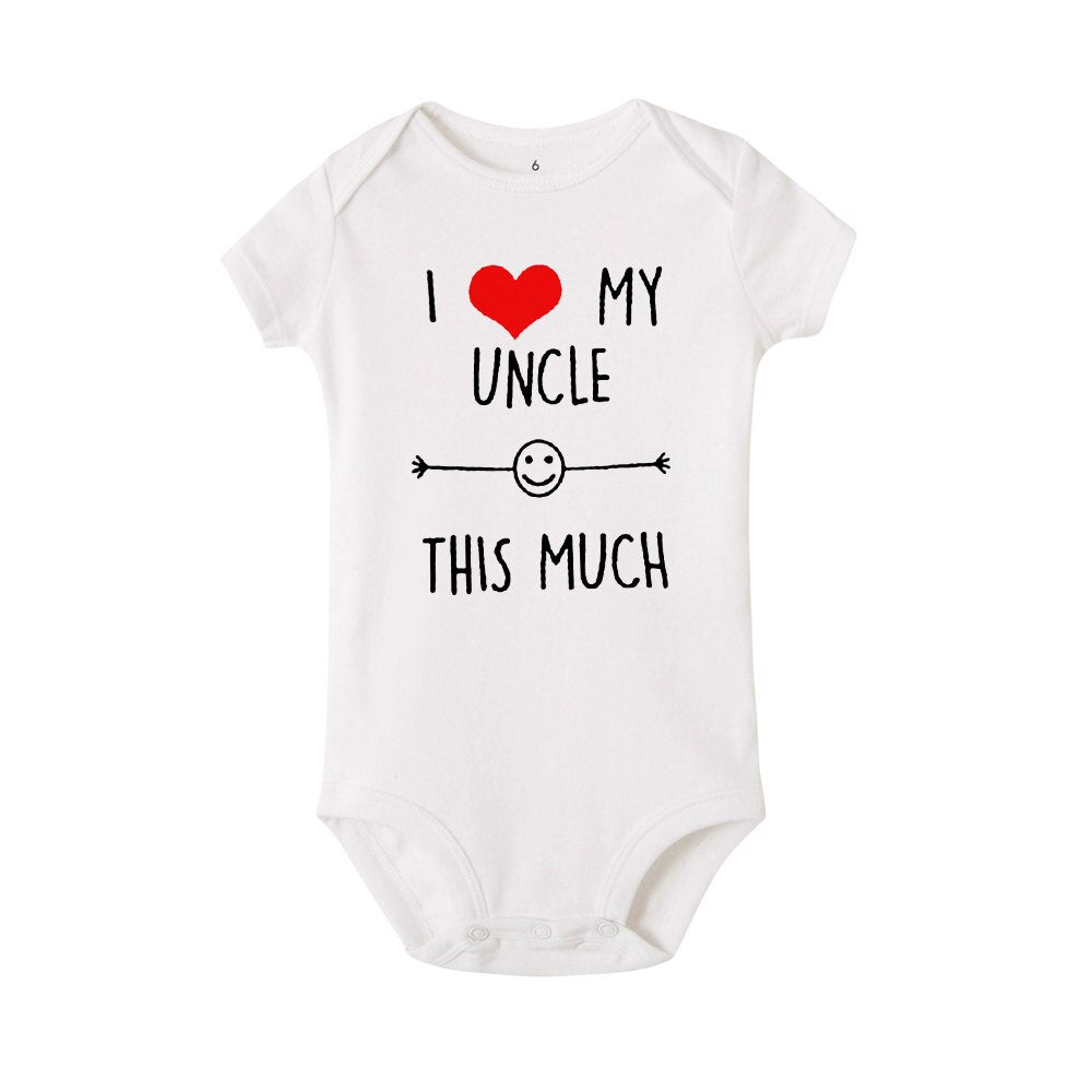 “I ❤️ My Uncle This Much” Onesie