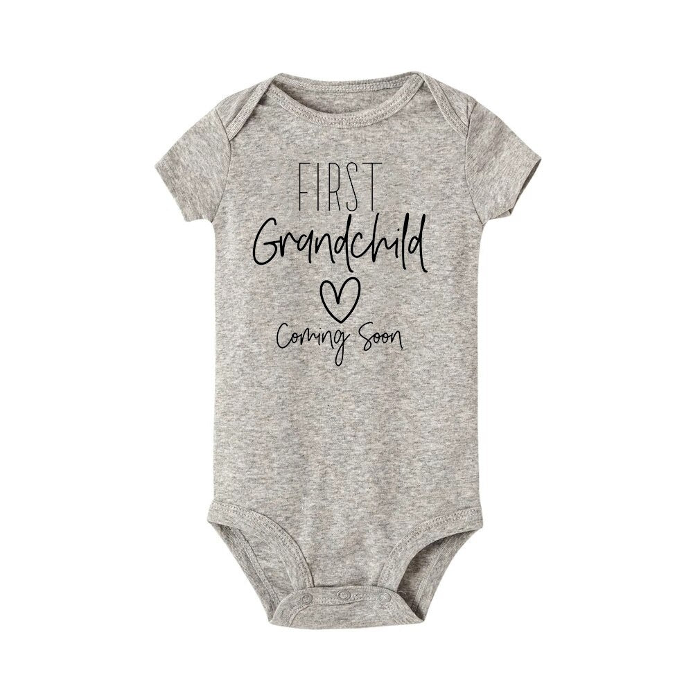 "First Grandchild Coming Soon" Onesie